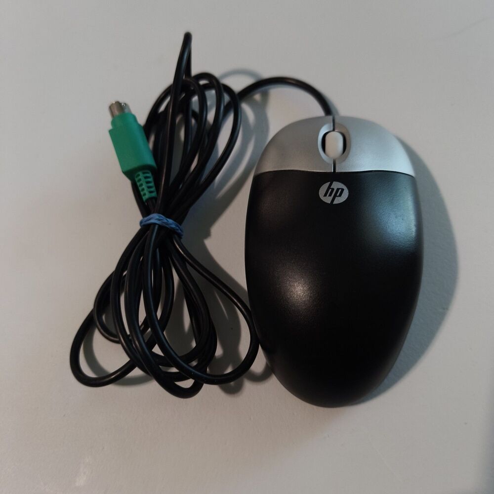 HP 417441-002 Wired Mouse Black PS2 Optical Mouse OEM Scroll Mouse Three Button